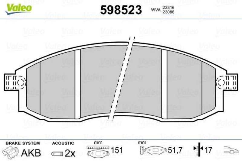 VALEO 598523 SBB-Satz PREMIUM