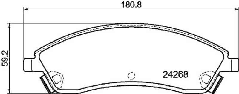 HELLA 8DB 355 012-221 Bremsbelagsatz Scheibenbremse