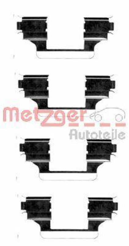 METZGER 109-1656 Zubehörsatz, Scheibenbremsbelag für PEUGEOT