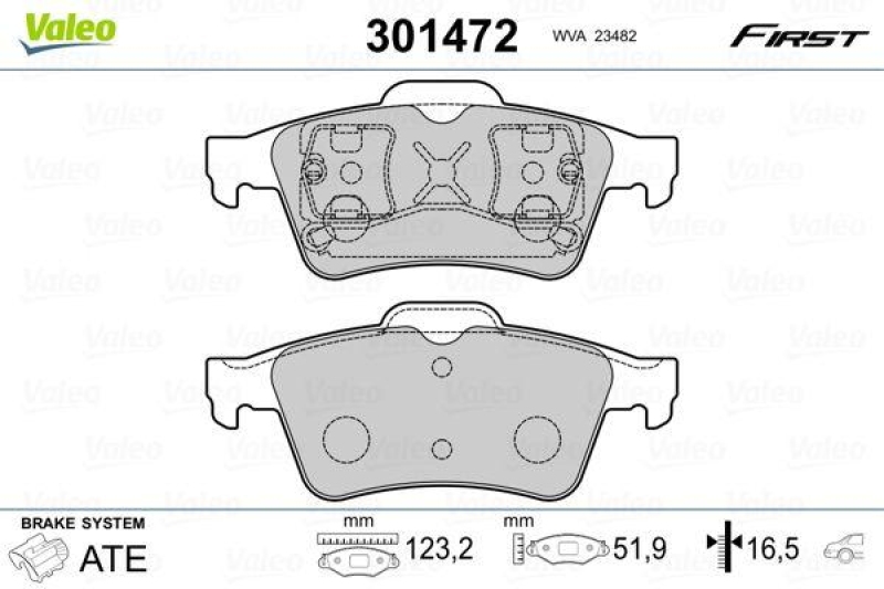 VALEO 301472 SBB-Satz FIRST