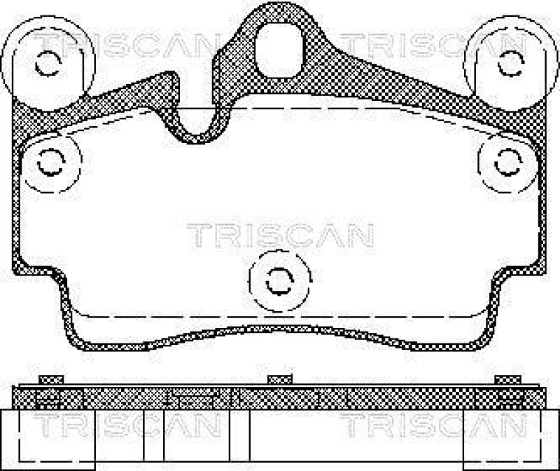 TRISCAN 8110 29050 Bremsbelag Hinten für Vw Toureg