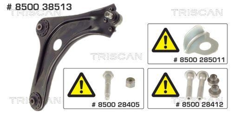 TRISCAN 8500 38513 Querlenker für Citroen C2, C3, Peugeot 10