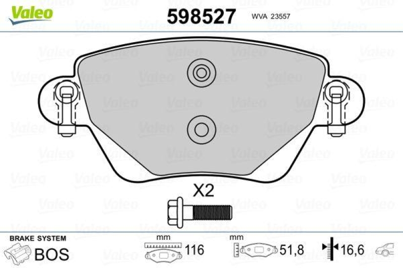 VALEO 598527 SBB-Satz PREMIUM