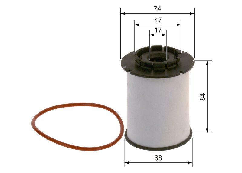 Bosch F 026 402 356 Kraftstofffiltereinsatz N2356