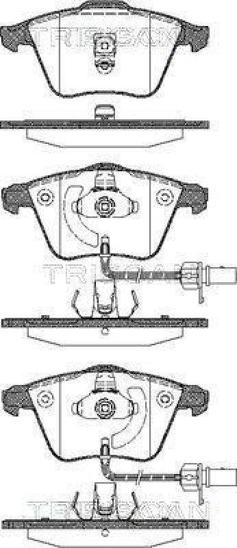 TRISCAN 8110 29053 Bremsbelag Vorne für Audi A6