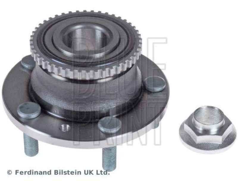 BLUE PRINT ADM58331 Radlagersatz mit Radnabe, ABS-Impulsring und Achsmutter für MAZDA