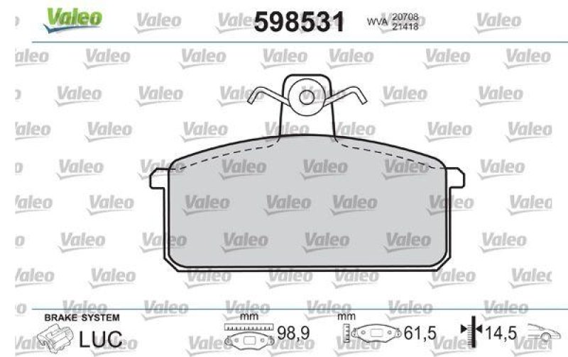 VALEO 598531 SBB-Satz PREMIUM