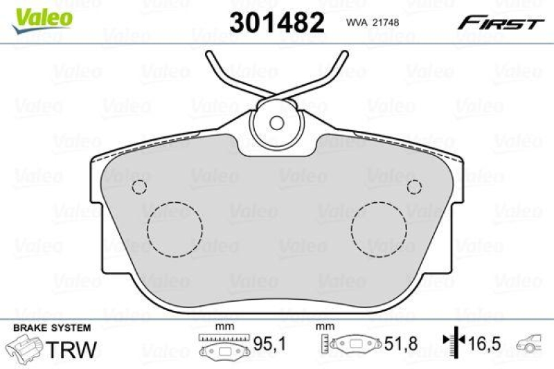 VALEO 301482 SBB-Satz FIRST