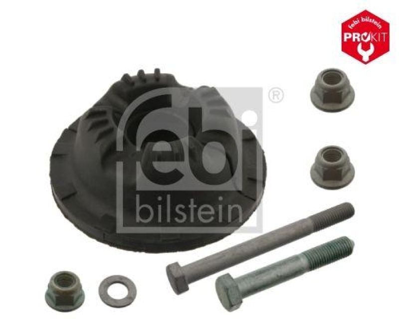 FEBI BILSTEIN 40384 Federbeinstützlagersatz ohne Kugellager, mit Anbaumaterial für VW-Audi