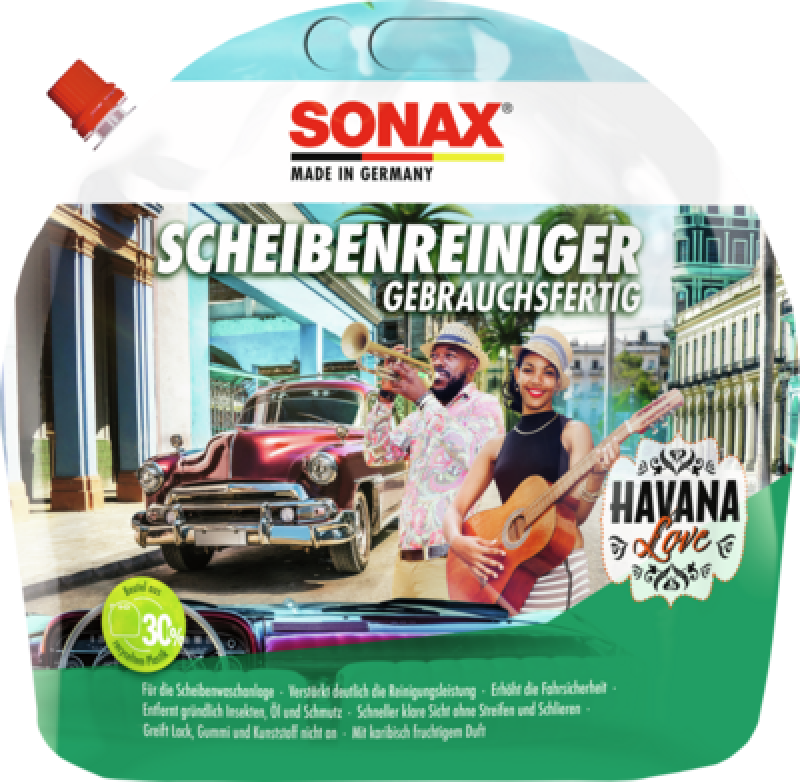 SONAX 03934410 Scheibenreiniger gebrauchsfertig Havana Love 3L