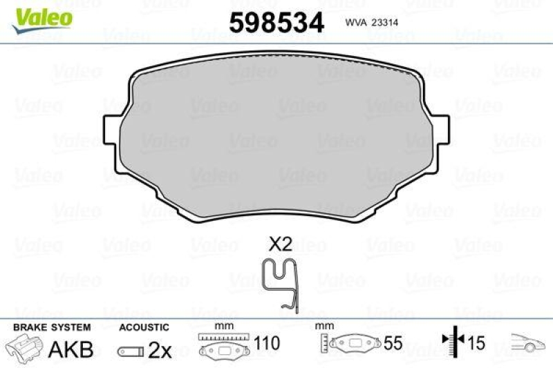 VALEO 598534 SBB-Satz PREMIUM