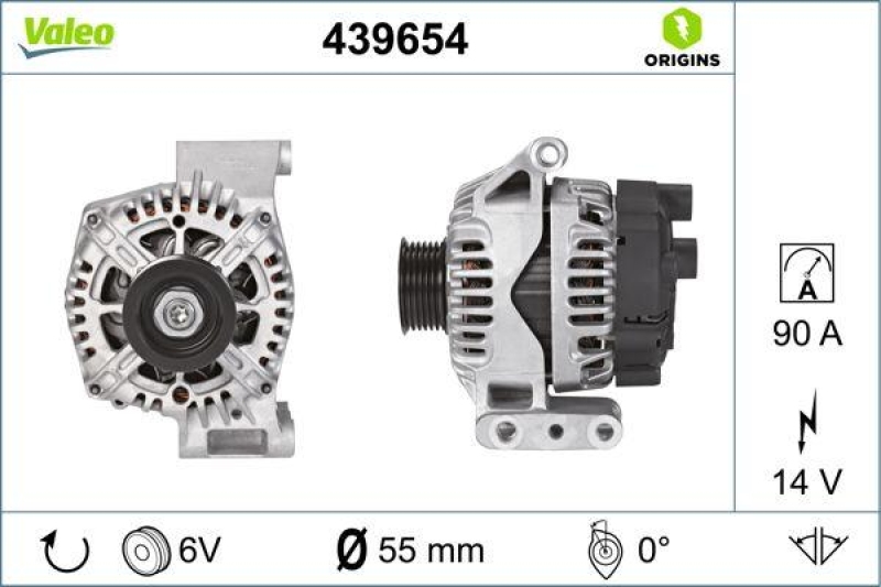 VALEO 439654 Generator Neu - ORIGINS