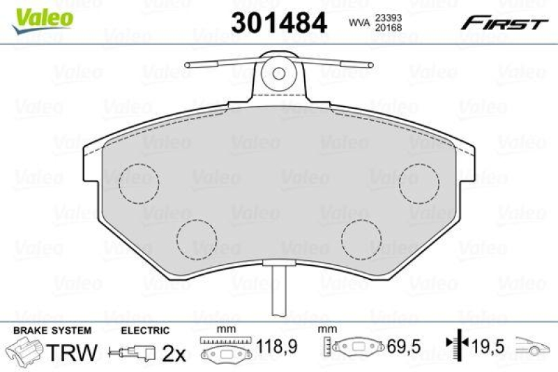 VALEO 301484 SBB-Satz FIRST