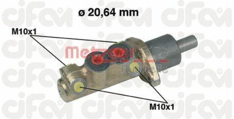 METZGER 202-039 Hydr. Hauptbremszylinder Cifam für SEAT/VW