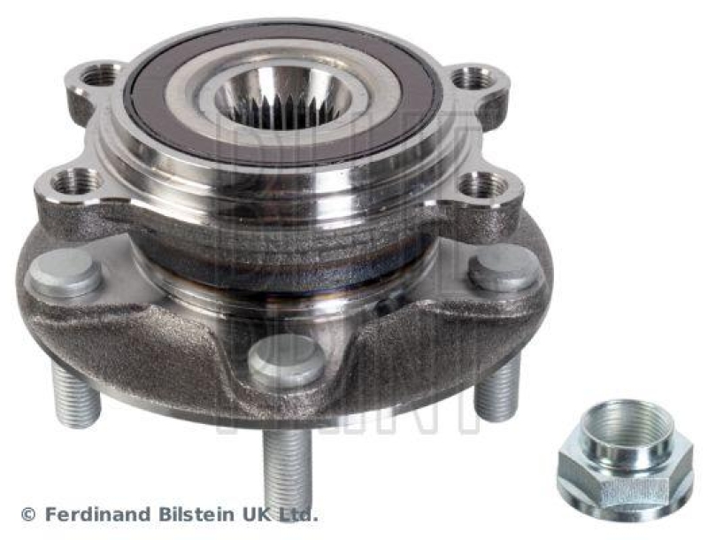 BLUE PRINT ADBP820033 Radlagersatz mit Radnabe, ABS-Impulsring und Achsmutter f&uuml;r MAZDA