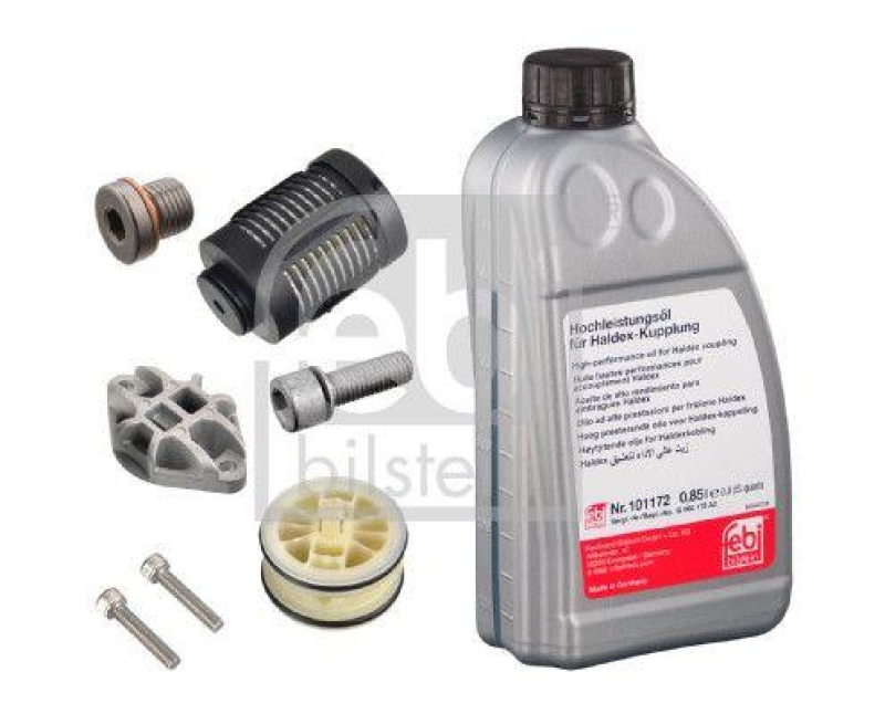 FEBI BILSTEIN 181847 Hydraulikfilter- und Ölwechselsatz für Haldex-Kupplung für VW-Audi