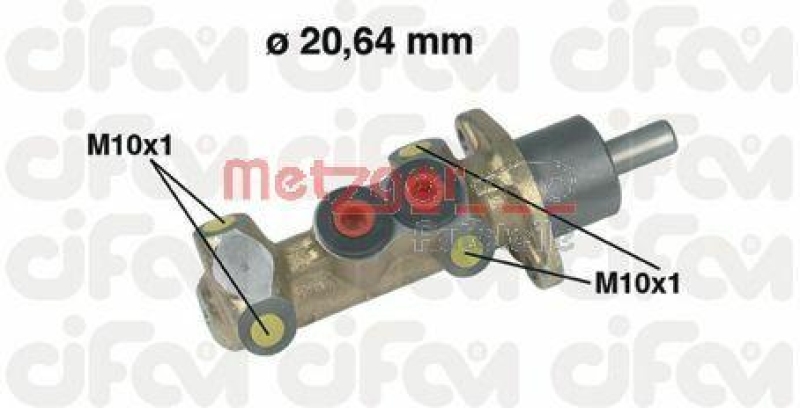 METZGER 202-044 Hydr. Hauptbremszylinder Cifam für FIAT/LANCIA