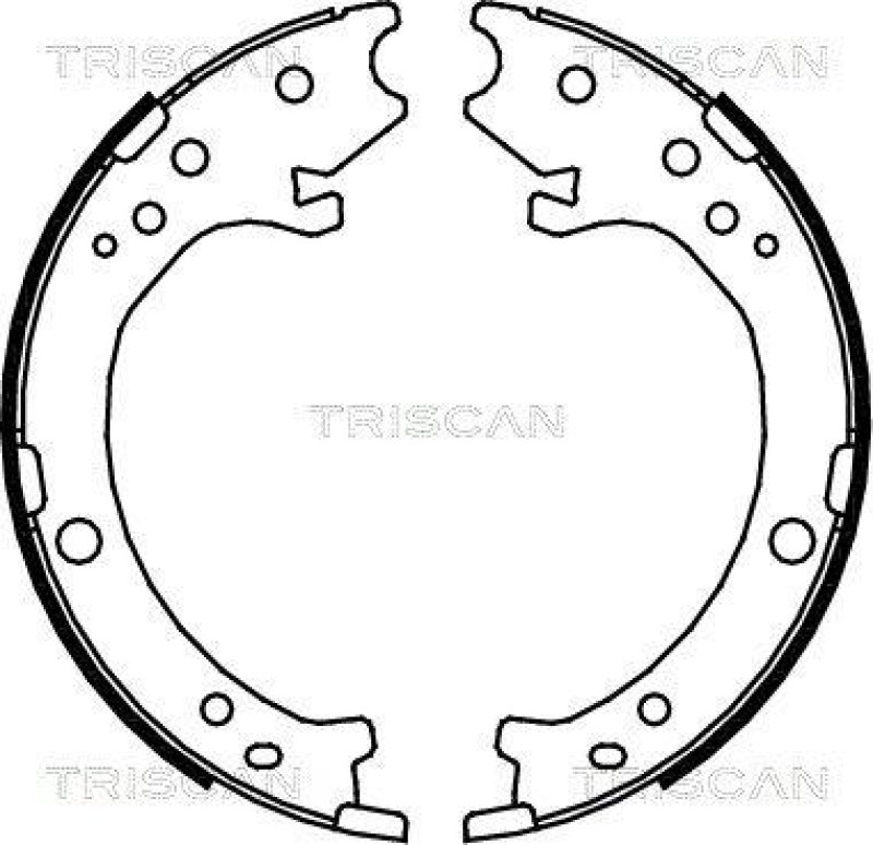 TRISCAN 8100 40007 Bremsbacken, Feststellbremse für Honda Cr-V Ii