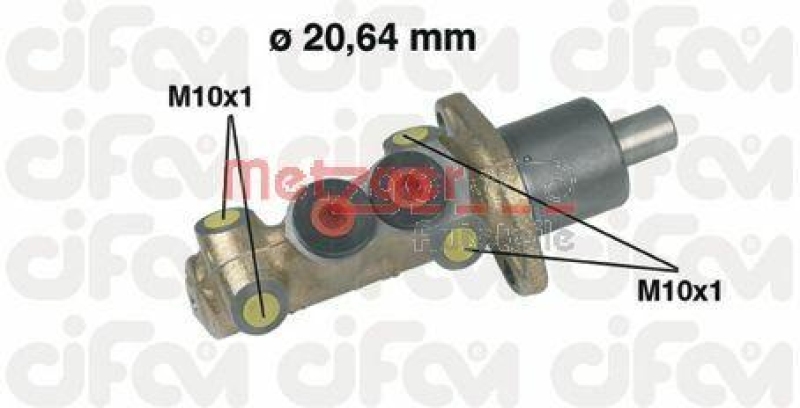 METZGER 202-059 Hydr. Hauptbremszylinder Cifam für CITROEN/PEUGEOT/RENAULT/SEAT