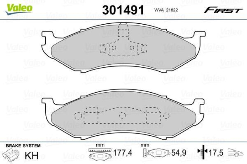 VALEO 301491 SBB-Satz FIRST