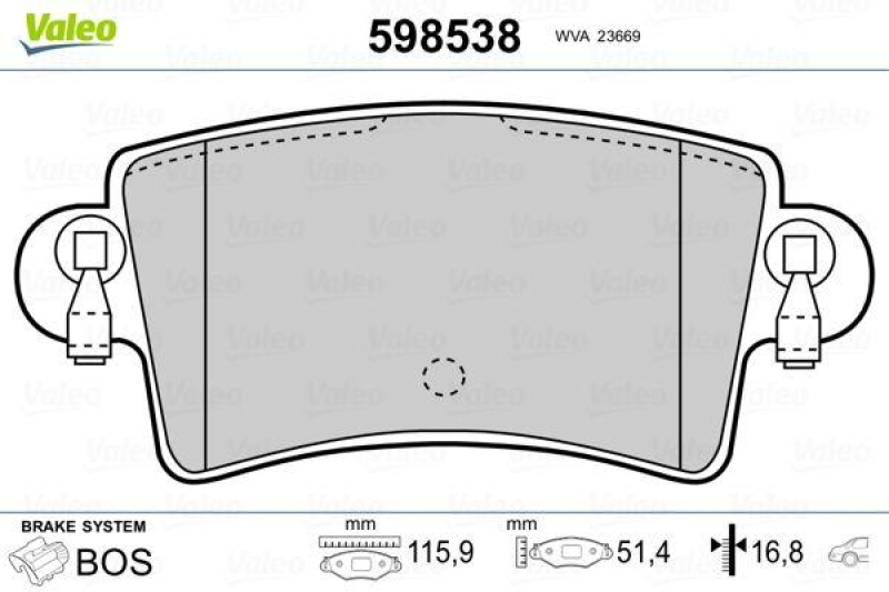 VALEO 598538 SBB-Satz PREMIUM