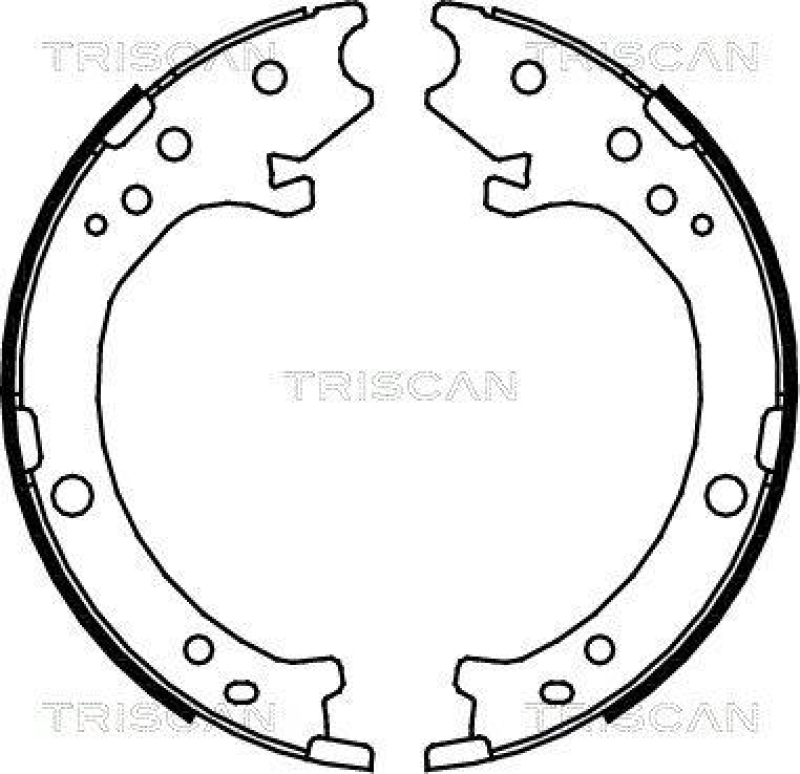 TRISCAN 8100 40007 Bremsbacken, Feststellbremse für Honda Cr-V Ii