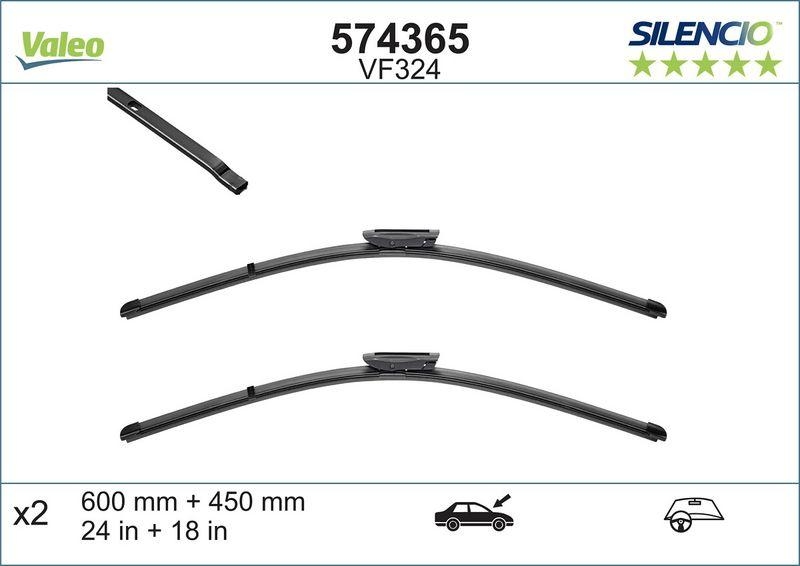 VALEO 574365 Silencio Original Front FBOE (x2) VF324