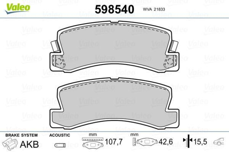 VALEO 598540 SBB-Satz PREMIUM