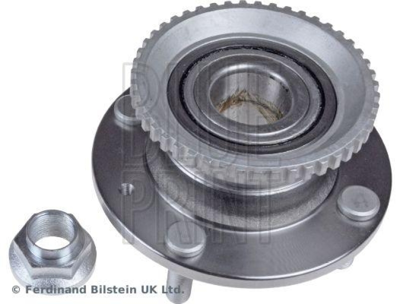 BLUE PRINT ADG08314 Radlagersatz mit Radnabe, ABS-Impulsring und Achsmutter f&uuml;r HYUNDAI