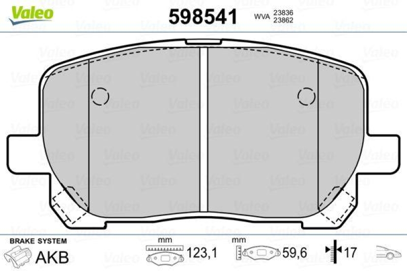 VALEO 598541 SBB-Satz PREMIUM