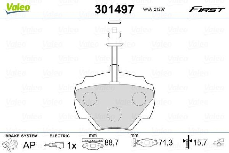 VALEO 301497 SBB-Satz FIRST