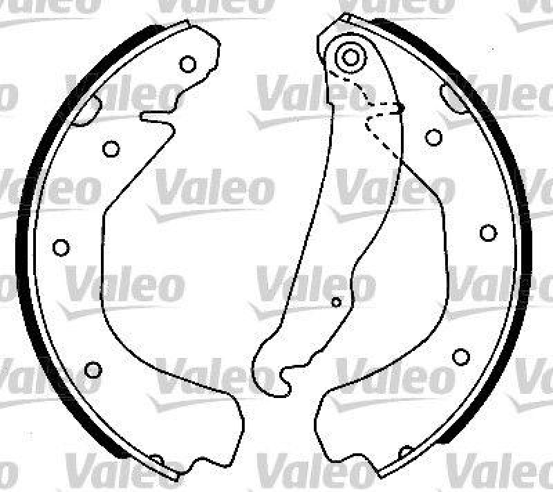 VALEO 553696 Bremsbacken-Satz-KIT