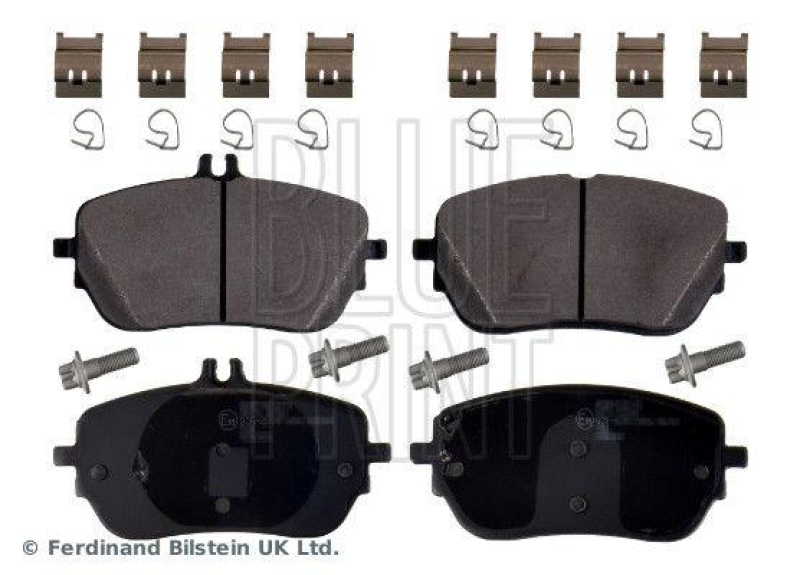 BLUE PRINT ADBP420015 Bremsbelagsatz mit Befestigungsmaterial für Mercedes-Benz PKW