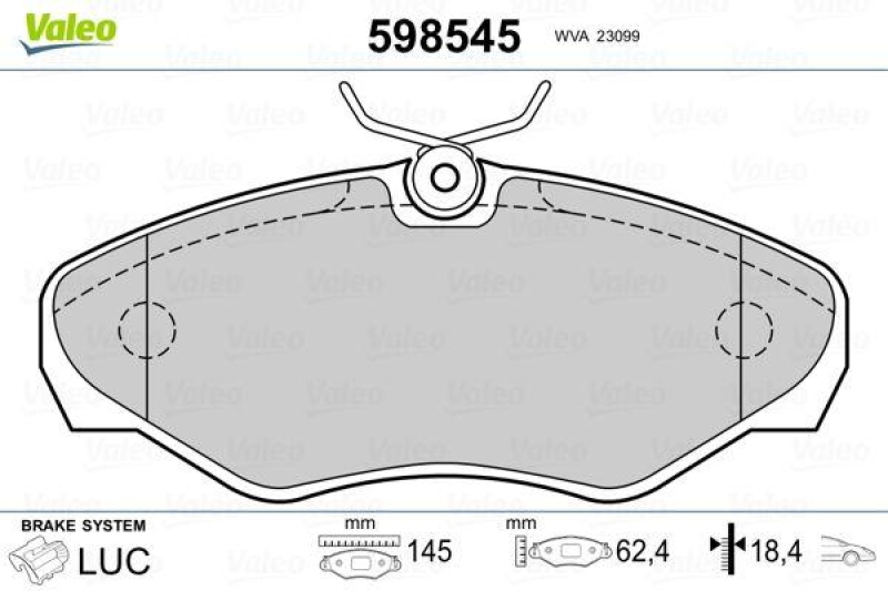 VALEO 598545 SBB-Satz PREMIUM