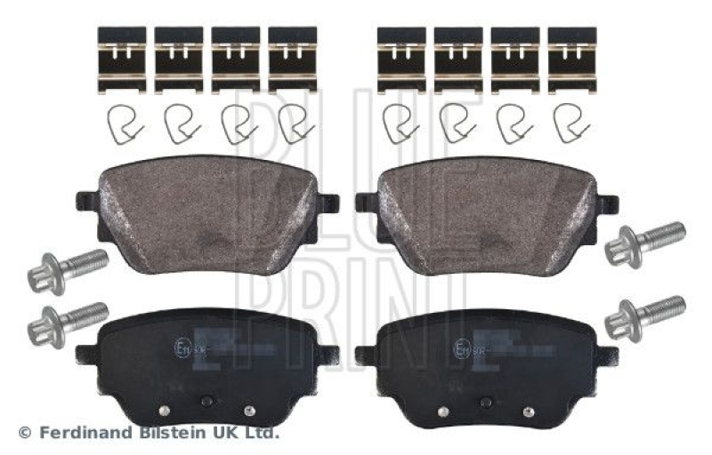 BLUE PRINT ADBP420016 Bremsbelagsatz mit Befestigungsmaterial für Mercedes-Benz PKW