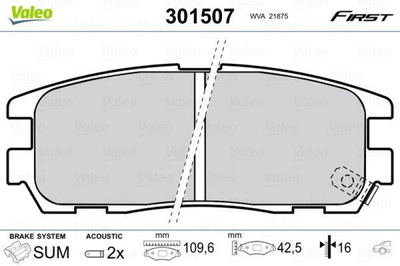 VALEO 301507 SBB-Satz FIRST