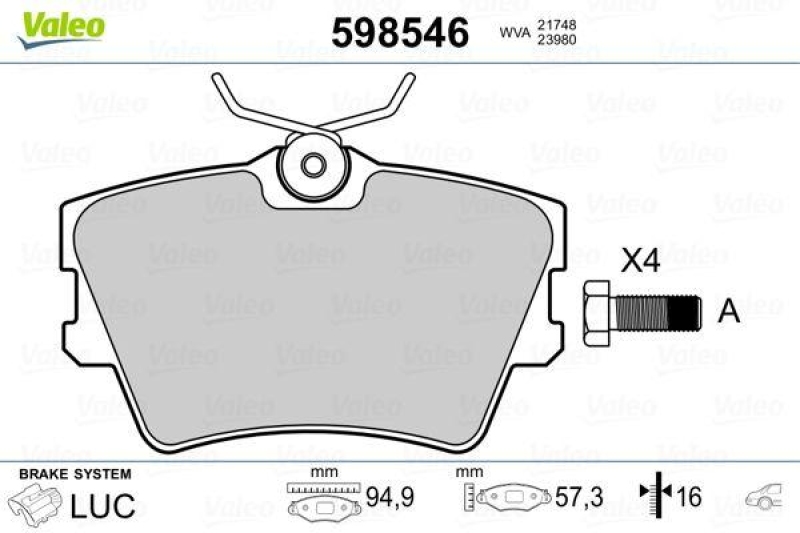 VALEO 598546 SBB-Satz PREMIUM