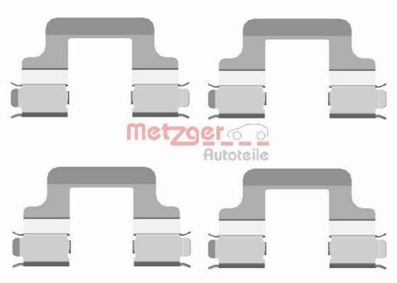 METZGER 109-1679 Zubehörsatz, Scheibenbremsbelag für AUDI/SEAT/SKODA/VW