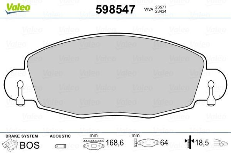 VALEO 598547 SBB-Satz PREMIUM