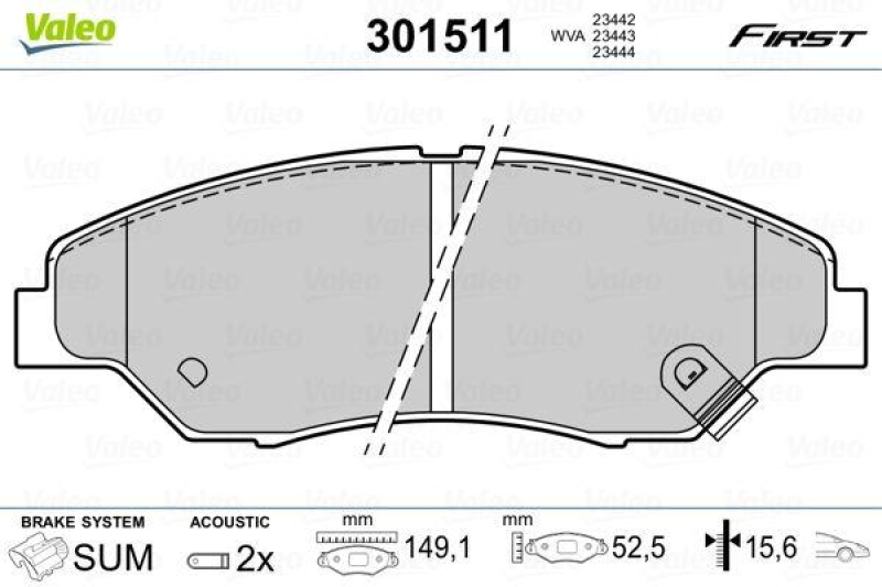 VALEO 301511 SBB-Satz FIRST