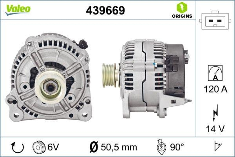 VALEO 439669 Generator Neu - ORIGINS