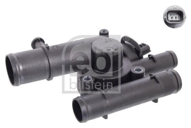 FEBI BILSTEIN 106201 Thermostat mit Gehäuse, Dichtung und Temperaturschalter für Renault