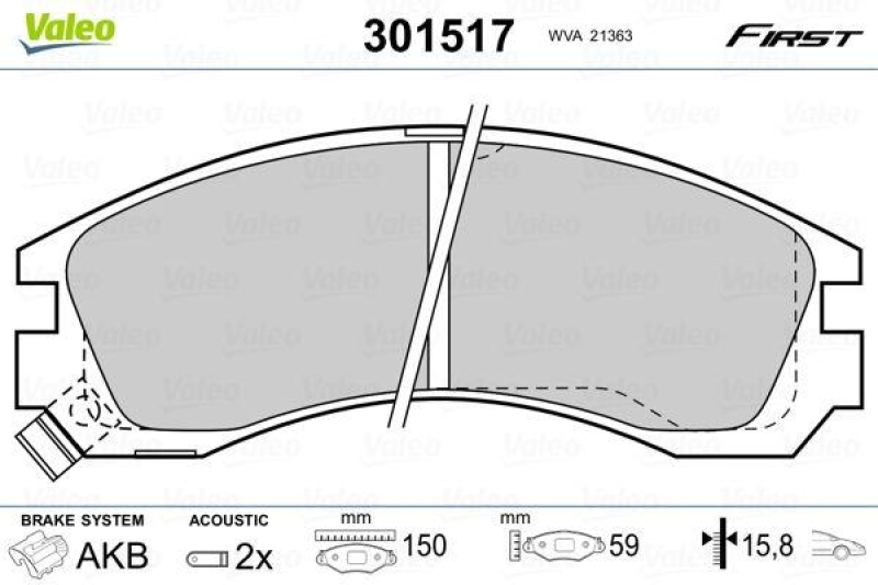 VALEO 301517 SBB-Satz FIRST