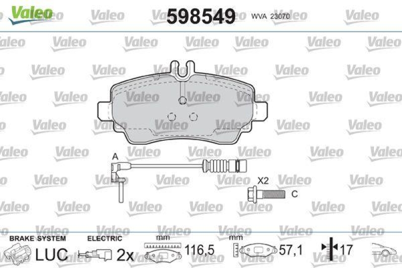 VALEO 598549 SBB-Satz PREMIUM