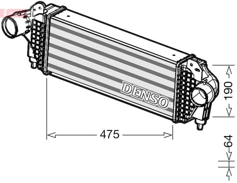 DENSO DIT01005 Ladeluftkühler FIAT