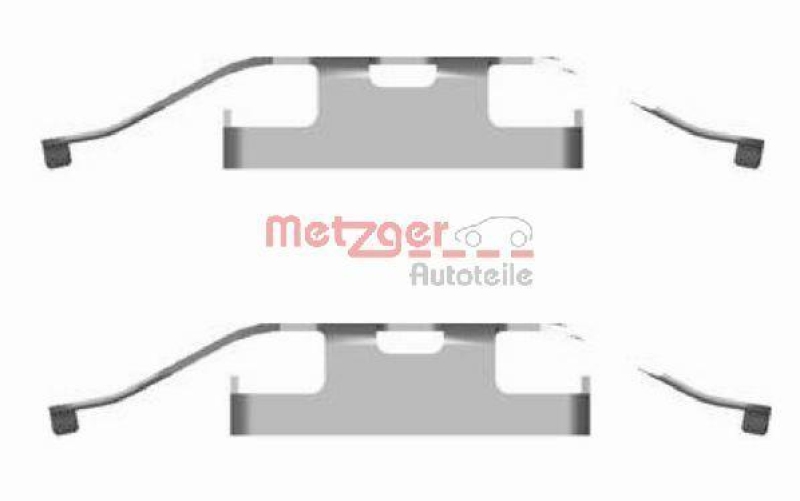 METZGER 109-1682 Zubehörsatz, Scheibenbremsbelag für VW