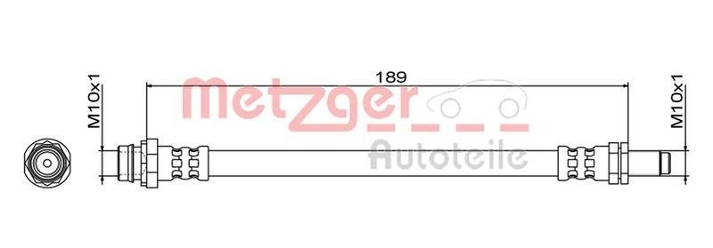 METZGER 4111467 Bremsschlauch für VOLVO HA links/rechts