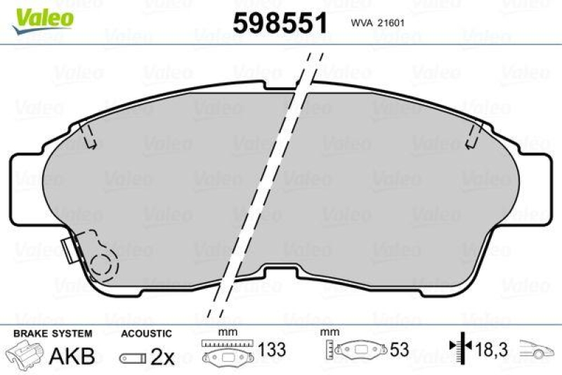 VALEO 598551 SBB-Satz PREMIUM