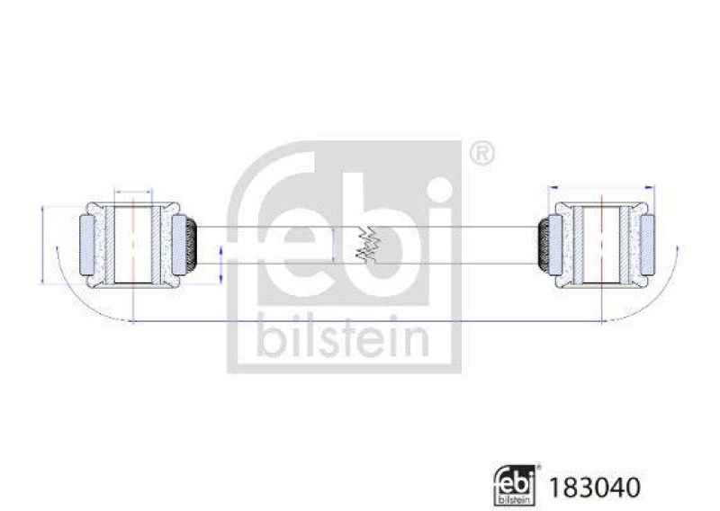 FEBI BILSTEIN 183040 Verbindungsstange für Mercedes-Benz