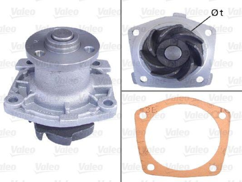 VALEO 506063 Wasserpumpe FIAT Duna, Fiorino, 127, 147